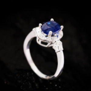 Nhẫn Nữ - Bạc - Đá Sapphire Xanh Tự Nhiên #NSP-210630-03 1