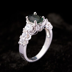 Nhẫn Nữ - Bạc - Đá Sapphire Xanh Tự Nhiên #NSP-210630-04