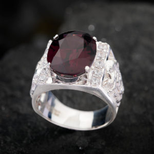 Nhẫn Nam - Bạc - Đá Spinel Tự Nhiên #NSPN-210626-01