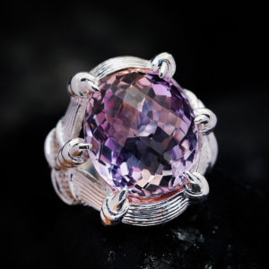 Nhẫn Nam - Bạc - Đá Thạch Anh Tím - Amethyst #NTAT-210626-01 1