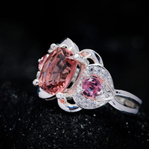 Nhẫn Nữ - Bạc - Đá Tourmaline Tự Nhiên #NTM-210630-01 1