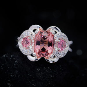 Nhẫn Nữ - Bạc - Đá Tourmaline Tự Nhiên #NTM-210630-01 2