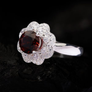 Nhẫn Nữ - Bạc - Đá Tourmaline Tự Nhiên #NTM-210630-02 2