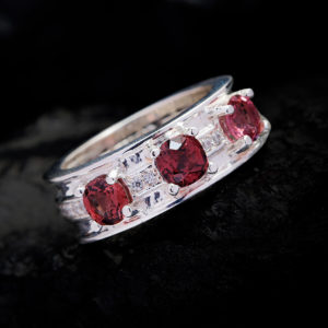 Nhẫn Nữ - Bạc - Đá Tourmaline Tự Nhiên #NTM-210630-03 1