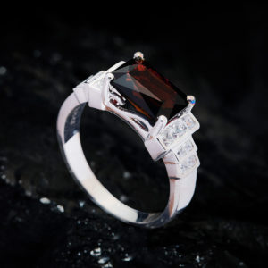 Nhẫn Nữ - Bạc - Đá Tourmaline Tự Nhiên #NTM-210630-04