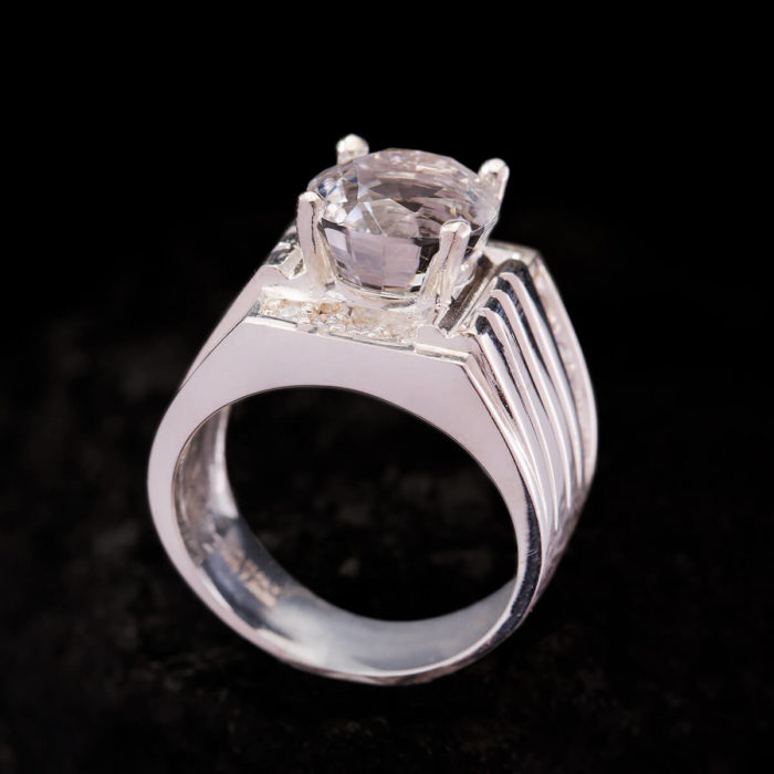 Nhẫn Nam - Bạc - Đá Topaz Tự Nhiên #NTP-210626-03