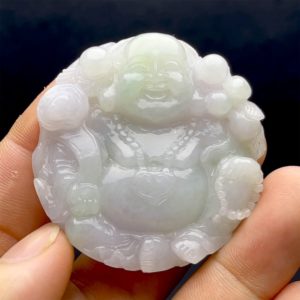 Mặt Phật Di Lặc - Đá Cẩm Thạch 3 Màu Chuẩn A #MCTA-210721-01