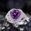 Nhẫn Nữ - Bạc - Đá Thạch Anh Tím - Amethyst #NTAT-210630-01 3