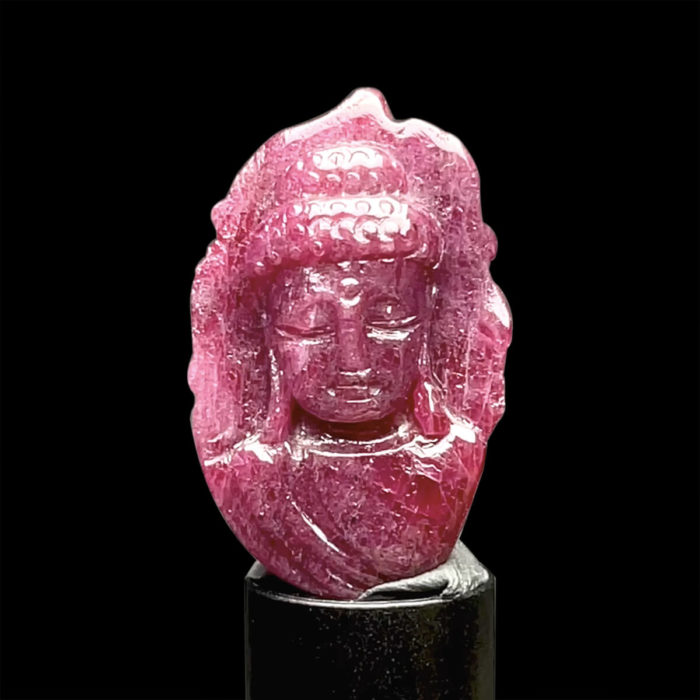 Mặt Phật A Di Đà - Đá Ruby Phi Tự Nhiên #MRB-210728-02
