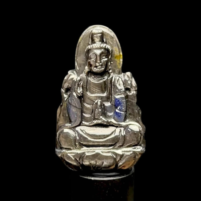 Mặt Quan Thế Âm Bồ Tát - Sapphire Xám Xanh #MSP-210728-02