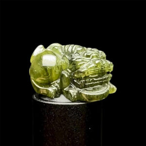 Mặt Cụ Tỳ Hưu Tài Lộc - Đá Tourmaline Lục Yên #MTM-210801-06