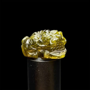 Mặt Cụ Tỳ Hưu Tài Lộc - Đá Tourmaline Lục Yên #MTM-210801-07