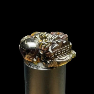 Mặt Cụ Tỳ Hưu Tài Lộc - Đá Tourmaline Lục Yên #MTM-210801-08