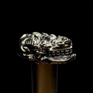 Mặt Cụ Tỳ Hưu Tài Lộc Đá Thiên Thạch TecTit #MTT-210801-01