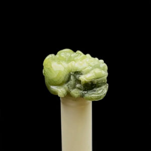 Mặt Cụ Tỳ Hưu - Đá Sapphire Xanh Chuối - Tự Nhiên #MSP-210829-02