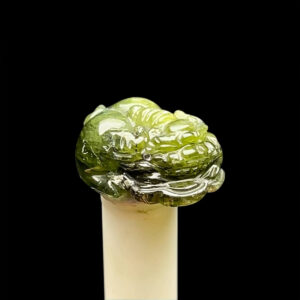 Mặt Cụ Tỳ Hưu - Đá Sapphire Xanh Lá Phan Thiết #MSP-210914-01