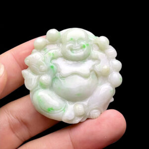 Mặt Phật Di Lặc - Đá Cẩm Thạch Điểm Lý Chuẩn A #MCTA-211008-06