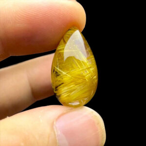 Mặt Giọt Nước - Thạch Anh Tóc Vàng Bã Mía #MTV-211109-10