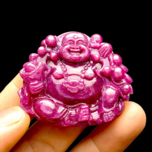 Mặt Phật Di Lặc - Đá Ruby Phi Tự Nhiên #MRB-220724-02