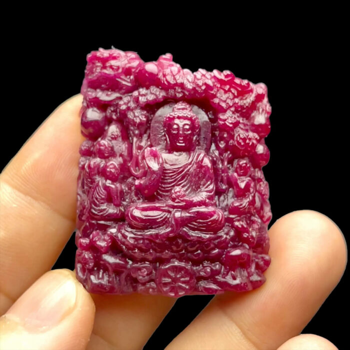 Mặt Phật Thích Ca Mâu Ni - Đá Ruby Tự Nhiên #MRB-220830-01
