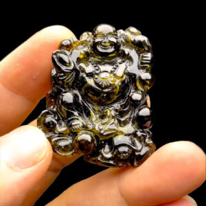 Mặt Phật Di Lặc - Đá Tourmaline Lục Yên #MTM-220902-01