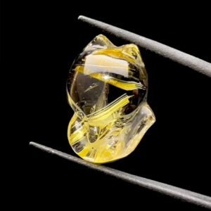 Mặt Hồ Ly - Thạch Anh Tóc Vàng - Tóc Bản #MTV-220902-03