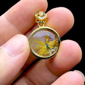 Mặt dây chuyền - Thạch Anh Tóc Vàng Hoa Thị #MTV-220902-06