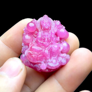 Mặt Quan Âm Tự Tại - Đá Ruby Thái #MRB-221003-02