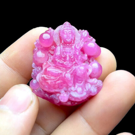 Mặt Quan Âm Tự Tại - Đá Ruby Thái #MRB-221003-02