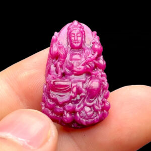 Mặt Quan Âm Tự Tại - Đá Ruby Tự Nhiên #MRB-221017-07