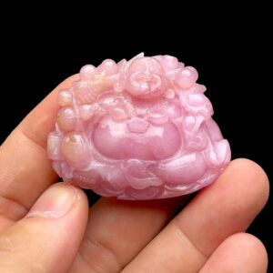 Mặt Phật Di Lặc - Đá Sapphire Hồng - Tự Nhiên #MSP-221017-01