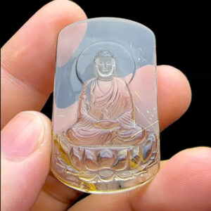 Mặt Phật A Di Đà - Thạch Anh Tóc Vàng #MTV-221021-08