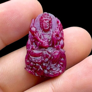 Mặt Đại Thế Chí Bồ Tát - Đá Ruby Huyết Kính #MRB-221128-02