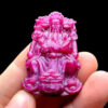 Mặt Thần Tài - Đá Ruby Huyết Kính #MRB-230128-01 2