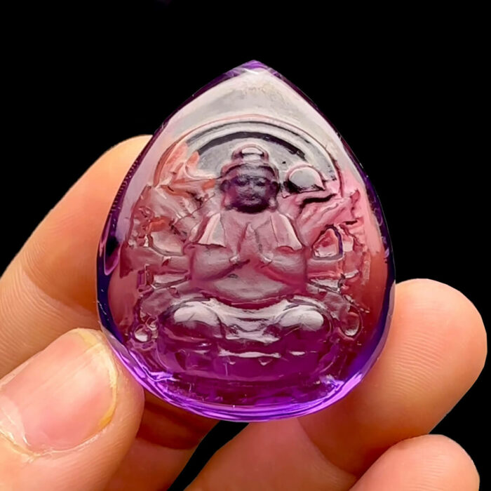 Mặt Thiên Thủ Thiên Nhãn - Đá Thạch Anh Tím - Amethyst #MTAT-230114-01