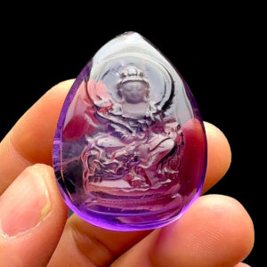 Mặt Văn Thù Bồ Tát - Đá Thạch Anh Tím - Amethyst #MTAT-230114-03