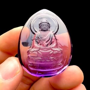Mặt Phật A Di Đà - Đá Thạch Anh Tím - Amethyst #MTAT-230114-08