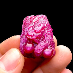 Mặt Rồng Phun Châu - Đá Ruby Sao Huyết Kính #MRB-230128-05