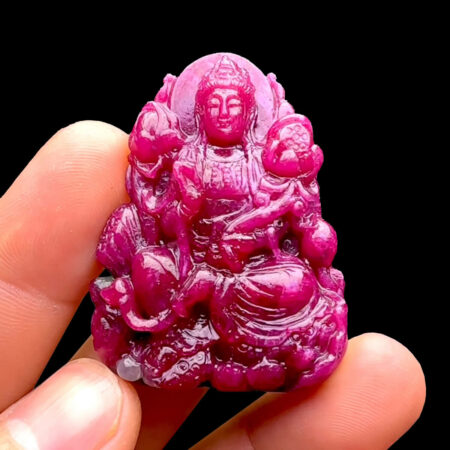 Mặt Đại Thế Chí Bồ Tát - Đá Ruby Huyết Kính #MRB-230204-03