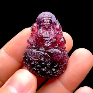Mặt Đại Thế Chí Bồ Tát - Đá Tourmaline Rubellite #MTM-230131-01