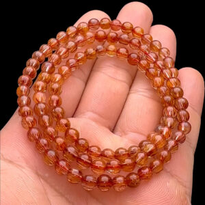 Vòng Tay - Đá Thạch Anh Tóc Đỏ Đồng Trục #VTD-230308-01