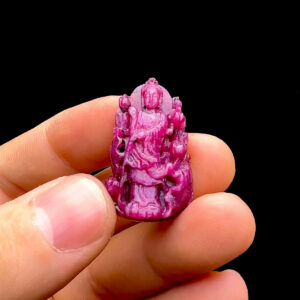 Mặt Quan Thế Âm Bồ Tát - Đá Ruby Tự Nhiên #MRB-230330-04