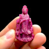 Mặt Quan Thế Âm Bồ Tát - Đá Ruby Tự Nhiên #MRB-230412-03 2