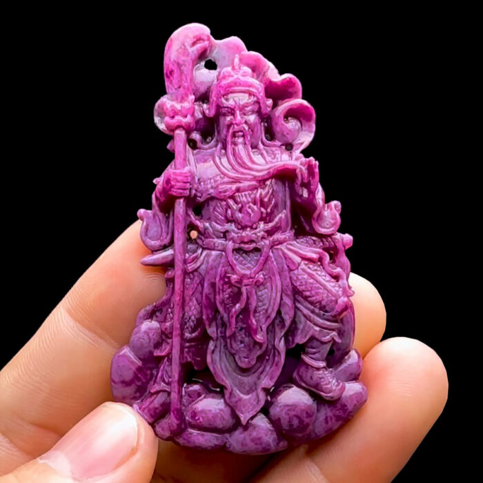 Mặt Quan Thánh Đế Quân – Đá Ruby Tự Nhiên #MRB-230415-01