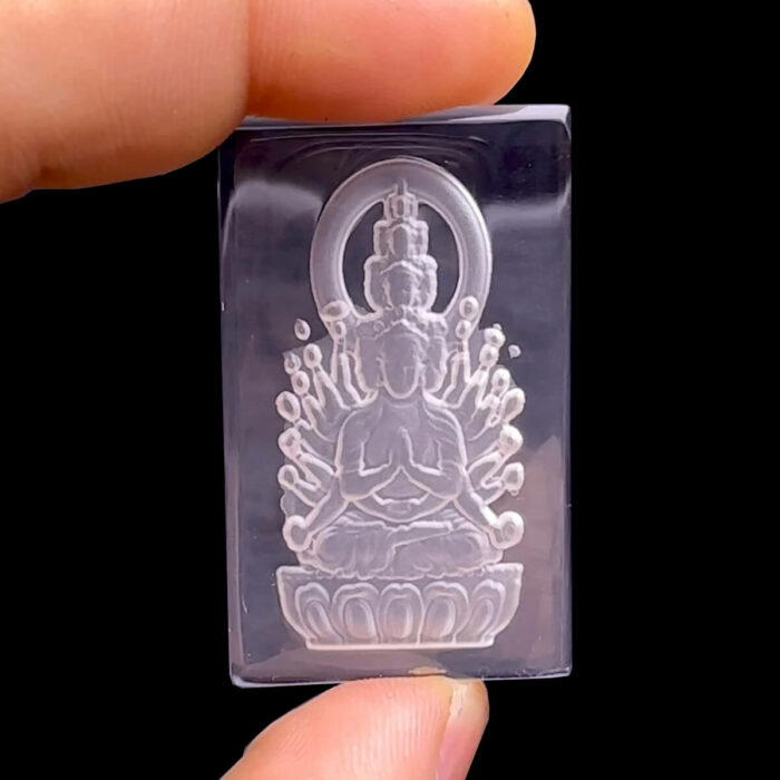 Mặt Thiên Thủ Thiên Nhãn – Đá Thạch Anh Trắng #MTAT-230418-01