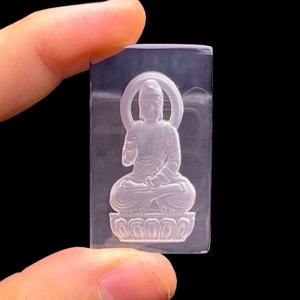 Mặt Như Lai Đại Nhật – Đá Thạch Anh Trắng #MTAT-230418-06