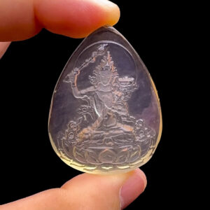 Mặt Văn Thù Bồ Tát - Đá Thạch Anh Vàng #MTAV-230501-03