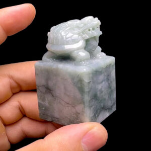 Ấn Long Quy - Đá Cẩm Thạch Chuẩn A #MCTA-230601-04