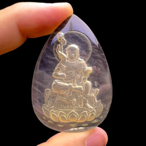 Mặt Bất Động Minh Vương - Đá Thạch Anh Vàng #MTAV-230501-13