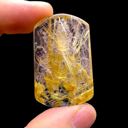 Mặt Hoàng Tài Bảo Thiên - Thạch Anh Tóc Vàng Hoa Thị #MTV-230506-02